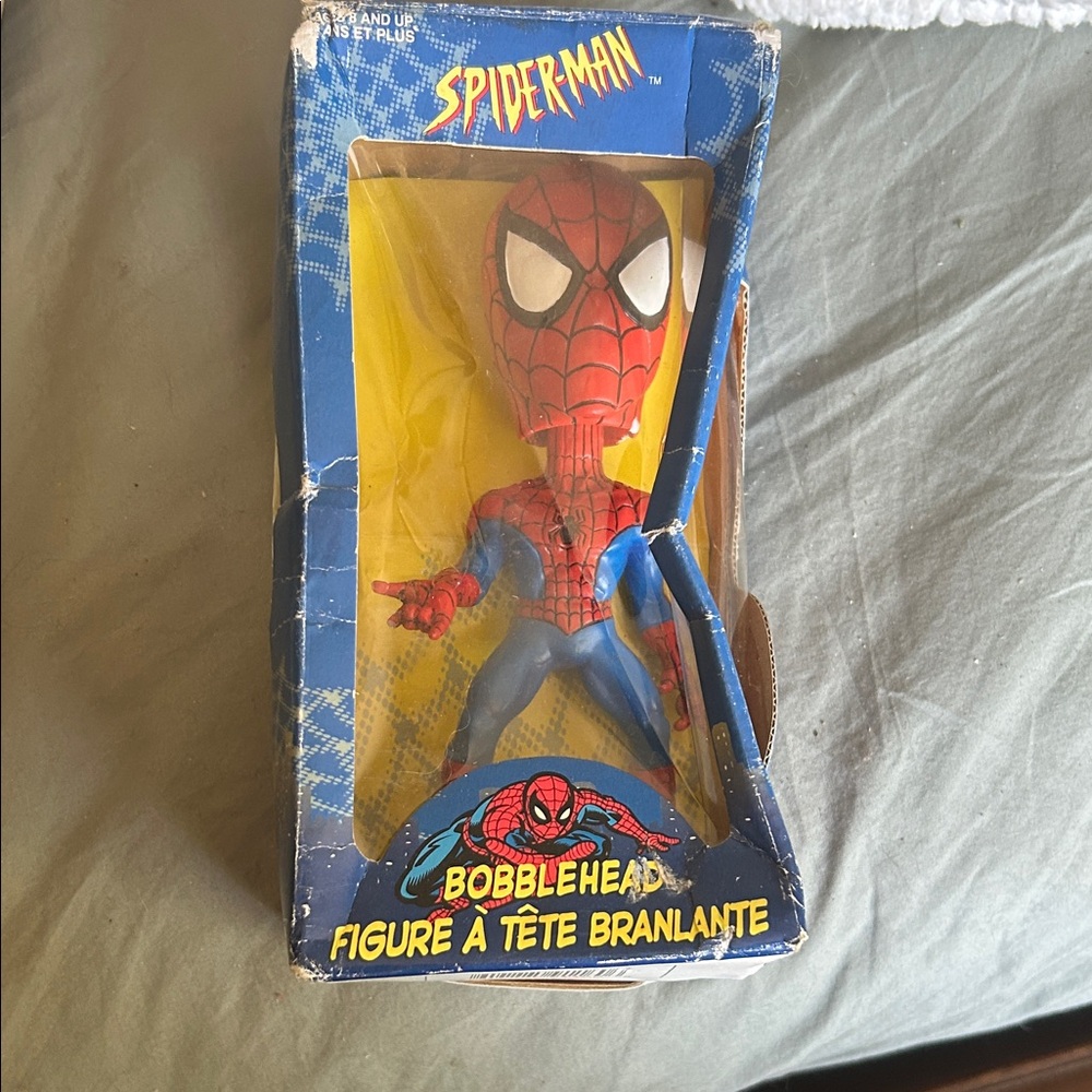 Spiderman Bobblehead Action Figure - Red and Blue
